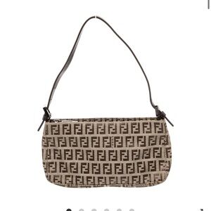 Fendi Zucchino FF Top Handle Bag